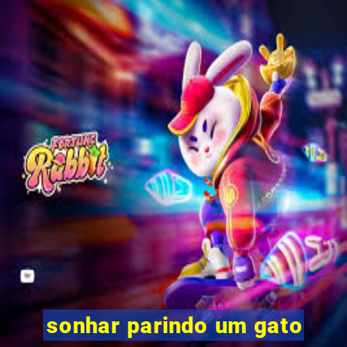 sonhar parindo um gato