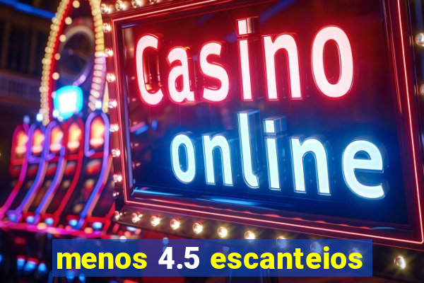 menos 4.5 escanteios