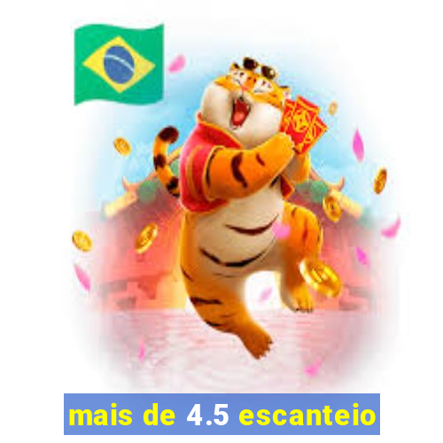 mais de 4.5 escanteio