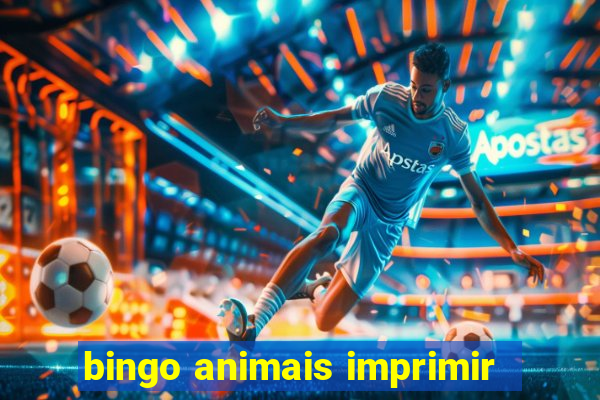 bingo animais imprimir