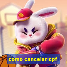 como cancelar cpf