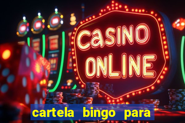 cartela bingo para cha de cozinha imprimir gratis