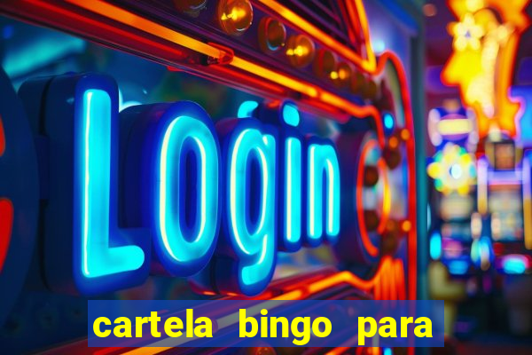 cartela bingo para cha de cozinha imprimir gratis