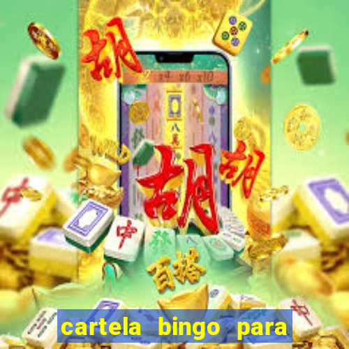 cartela bingo para cha de cozinha imprimir gratis