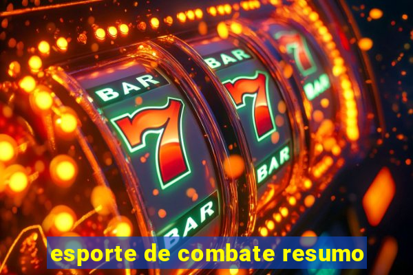 esporte de combate resumo