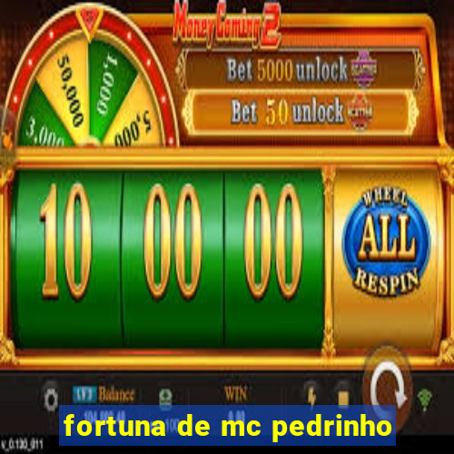 fortuna de mc pedrinho