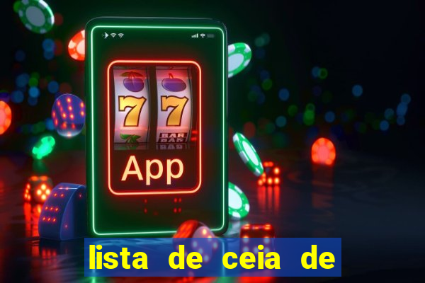 lista de ceia de natal para 20 pessoas