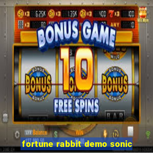 fortune rabbit demo sonic