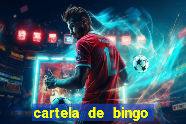 cartela de bingo pra imprimir