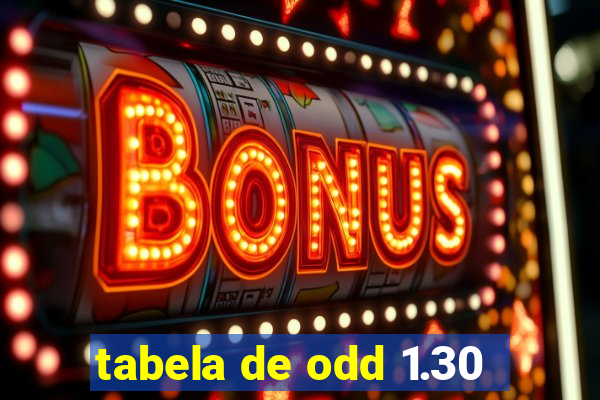 tabela de odd 1.30