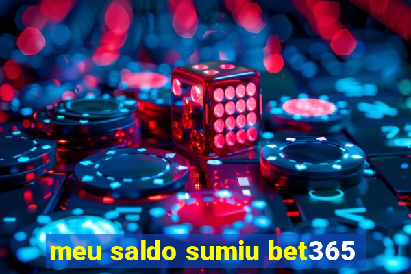 meu saldo sumiu bet365