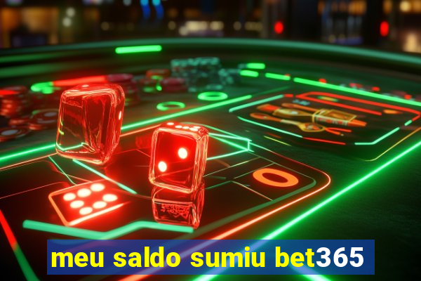 meu saldo sumiu bet365