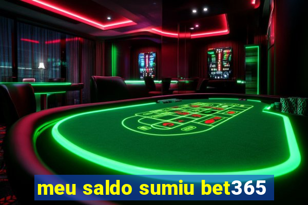 meu saldo sumiu bet365