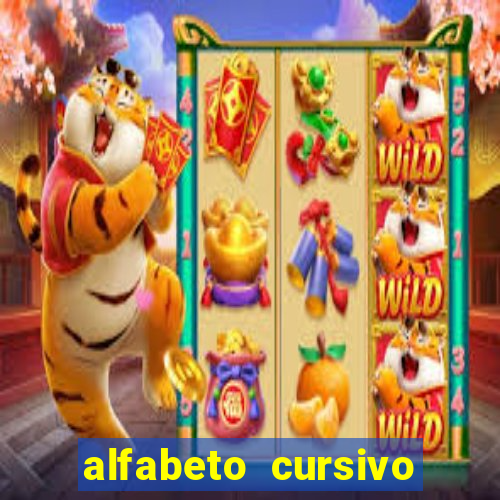 alfabeto cursivo para treinar caligrafia