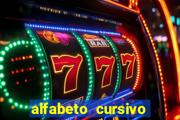 alfabeto cursivo para treinar caligrafia