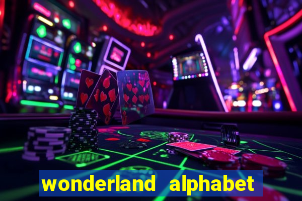 wonderland alphabet comic studio