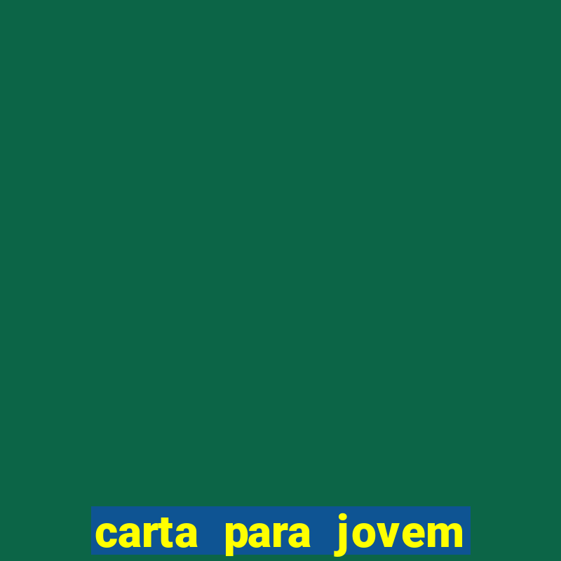 carta para jovem do ejc