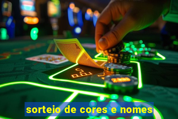 sorteio de cores e nomes