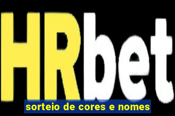 sorteio de cores e nomes