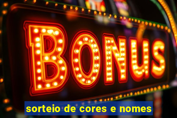 sorteio de cores e nomes