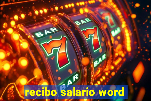 recibo salario word