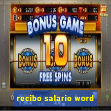 recibo salario word