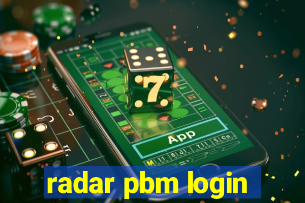 radar pbm login