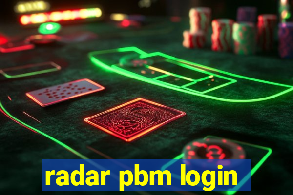 radar pbm login