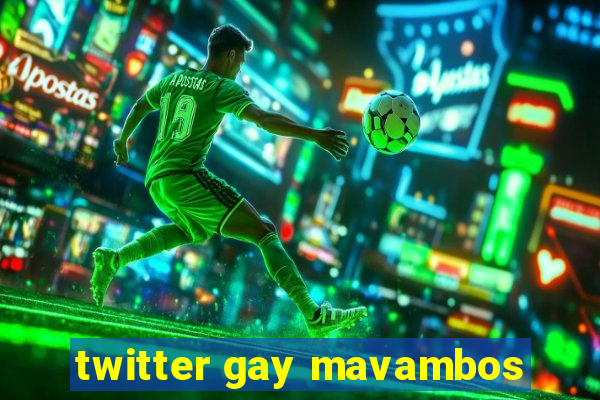 twitter gay mavambos