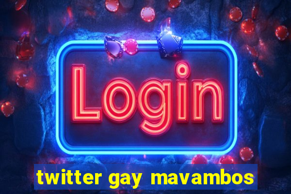 twitter gay mavambos