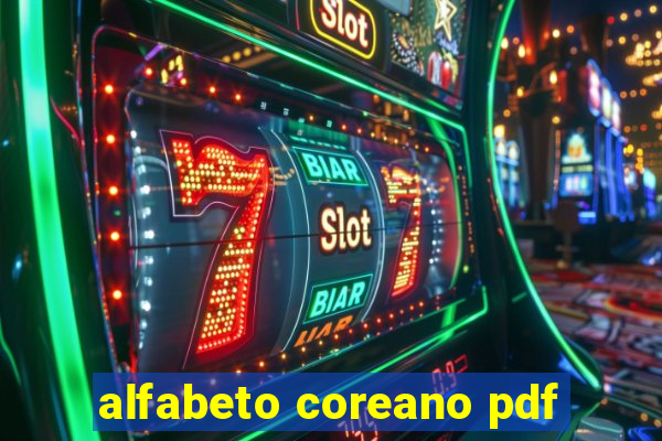 alfabeto coreano pdf