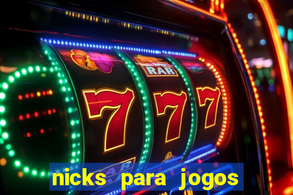 nicks para jogos de tiro