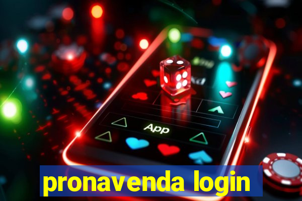 pronavenda login