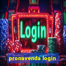 pronavenda login