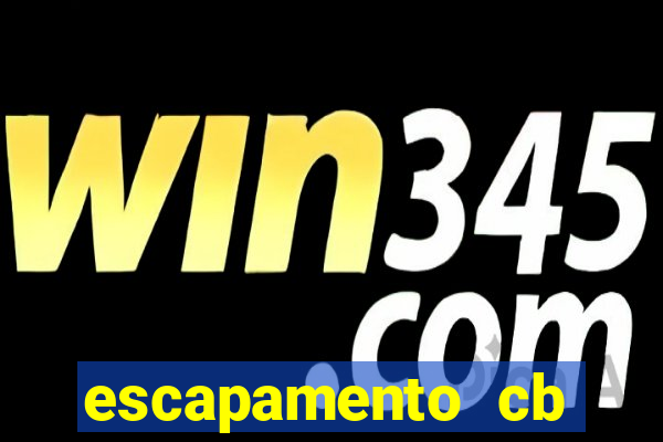 escapamento cb twister 250