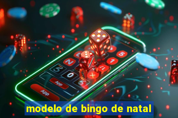 modelo de bingo de natal