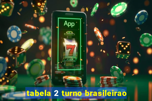 tabela 2 turno brasileirao