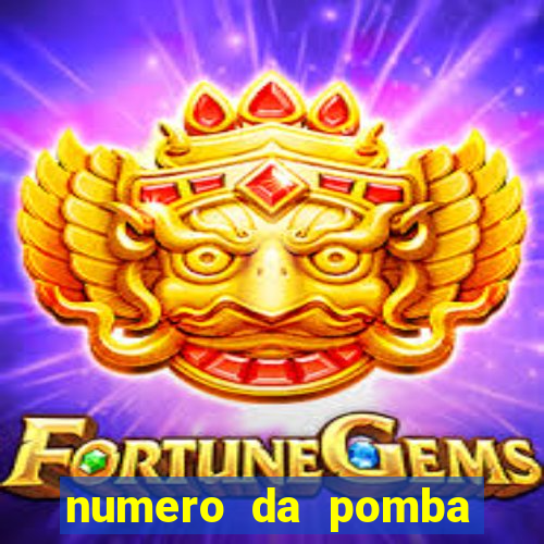 numero da pomba jogo do bicho