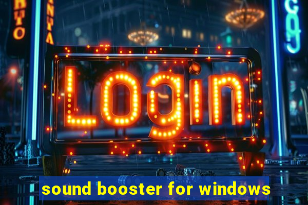 sound booster for windows