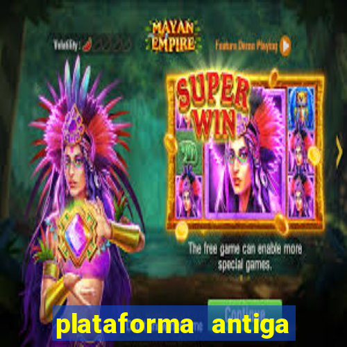 plataforma antiga de jogos