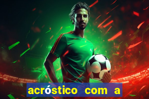 acróstico com a palavra futebol