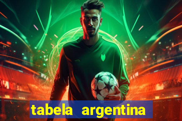 tabela argentina torneo betano