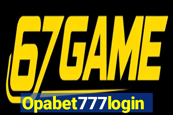 Opabet777login