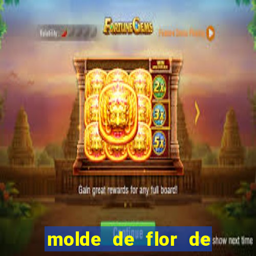 molde de flor de eva grande para imprimir