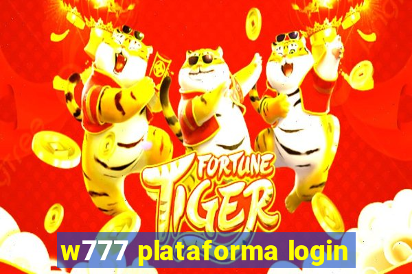 w777 plataforma login