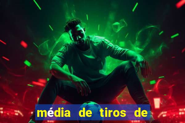 média de tiros de meta por jogo