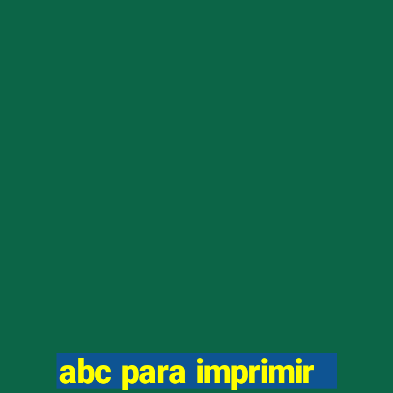 abc para imprimir