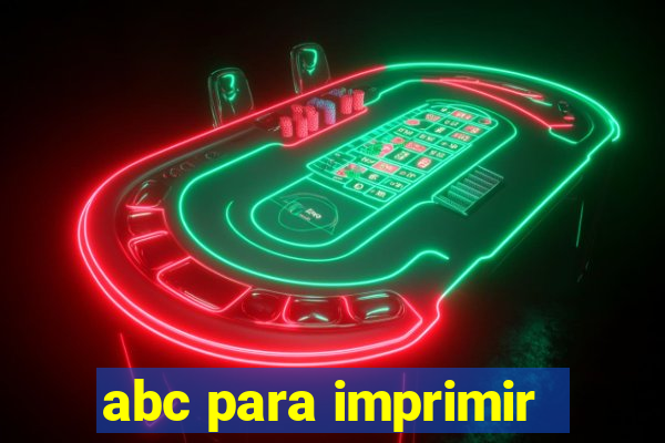 abc para imprimir