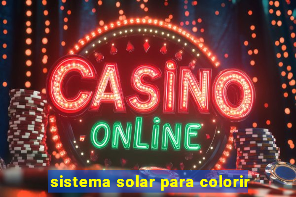 sistema solar para colorir