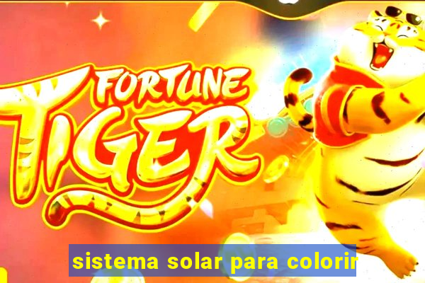 sistema solar para colorir